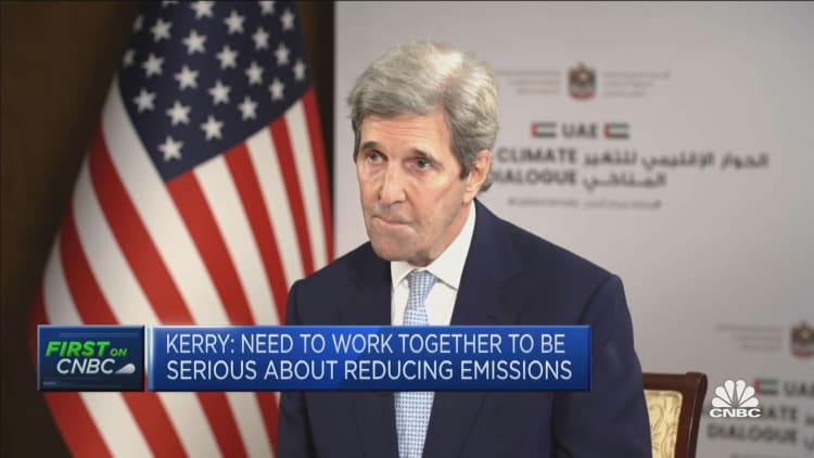 Tackling climate change is not about countering China, John Kerry says