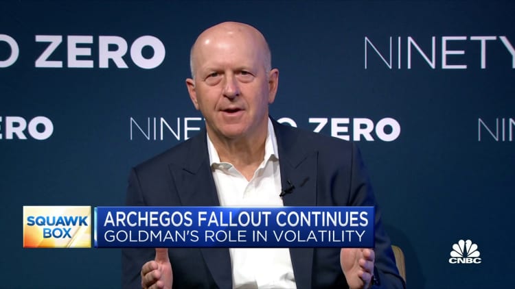 Goldman CEO says bank's risk controls worked well during Archegos fire sale