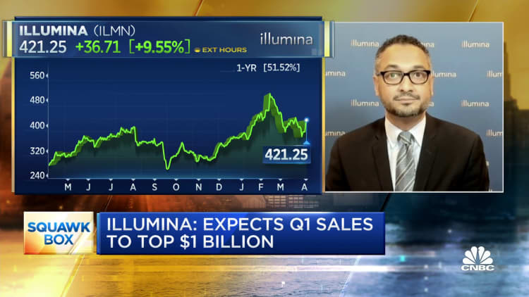 Illumina CEO Francis deSouza on first-quarter results, outlook and more