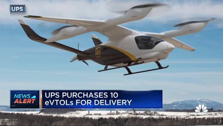 UPS buys electric vertical aircraft to speed up package delivery
