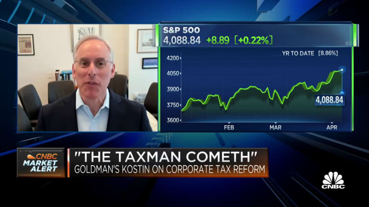 Goldman Sachs' David Kostin on markets amid pushes for corporate tax reform