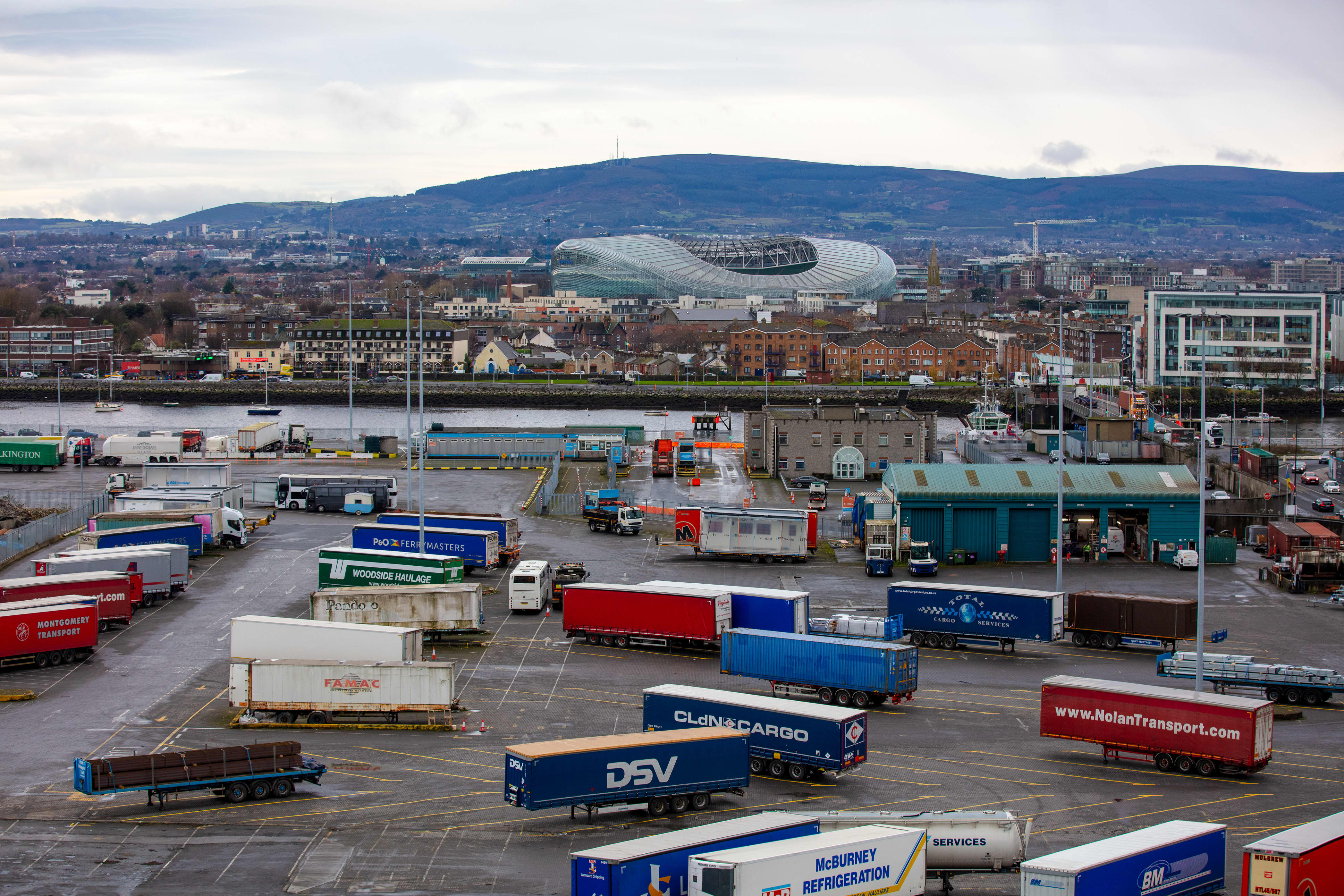 Irish trucks taking routes through the UK to avoid the Brexit bureaucracy