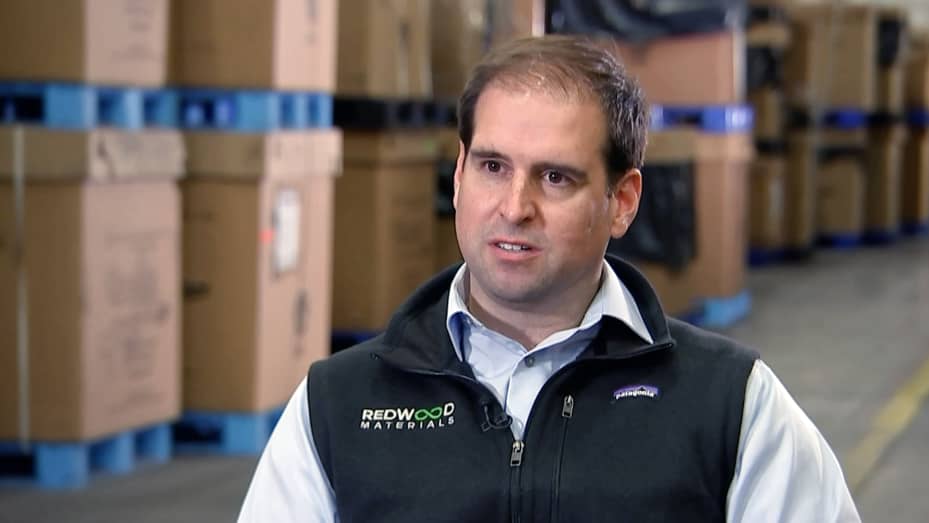 JB Straubel sits down with CNBC's Phil LeBeau at Redwood Materials.