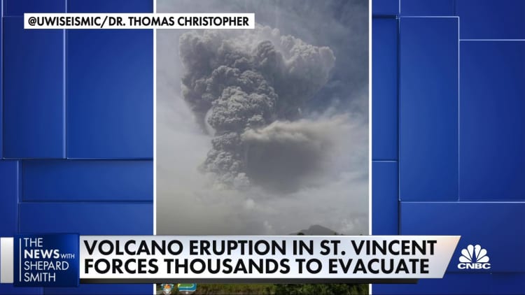 Volcano erupts in St. Vincent and forces thousands to evacuate