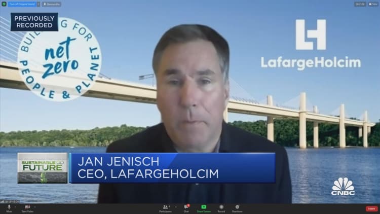 LafargeHolcim CEO says sustainability will be key amid 'huge demand' for infrastructure projects