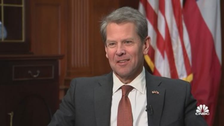 Georgia Gov. Brian Kemp on growing calls to boycott his state over new election laws