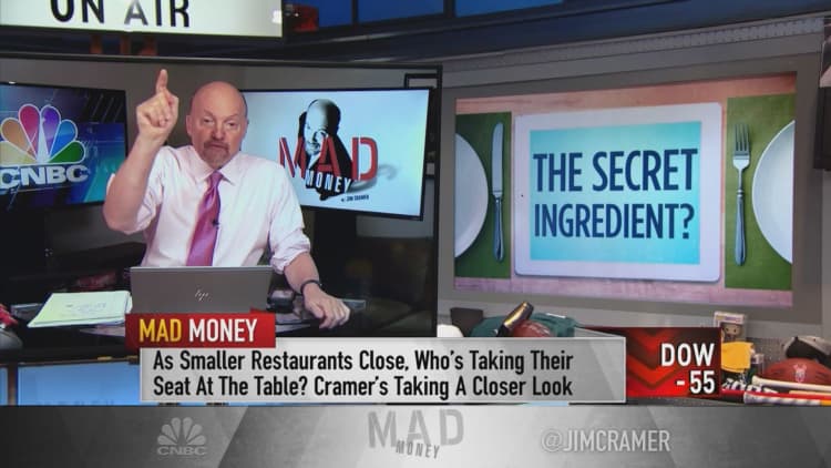 Darden, Chipotle are among the 'last man standing' winners, Jim Cramer says