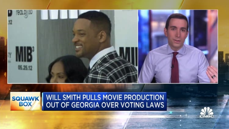 Will Smith pulls movie production out of Georgia over voting laws