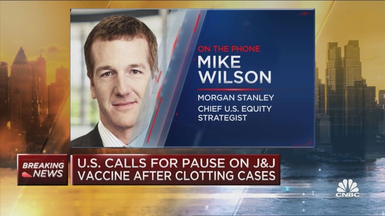 J&J vaccine setback won't receive big market reaction, says Morgan Stanley's Mike Wilson