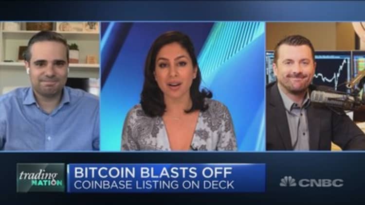 Bitcoin blasts off ahead of Coinbase debut. Where two traders see it headed