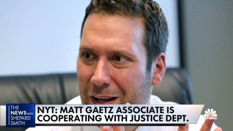 NYT reports Matt Gaetz associate has been cooperating with DOJ since 2020