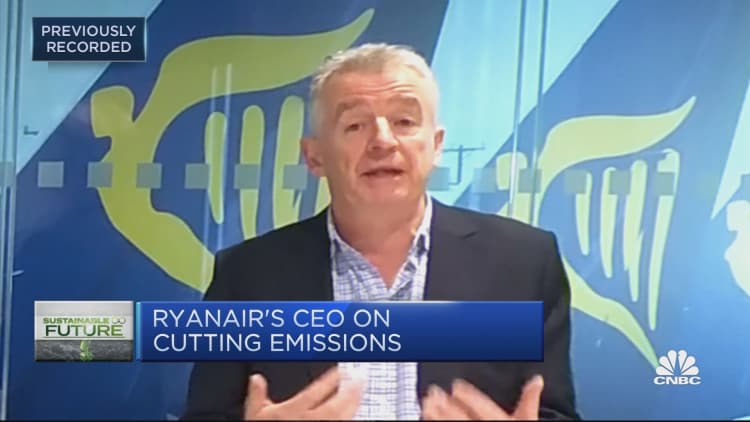 Ryanair CEO says European travel will recover but it must be done in a climate conscious way