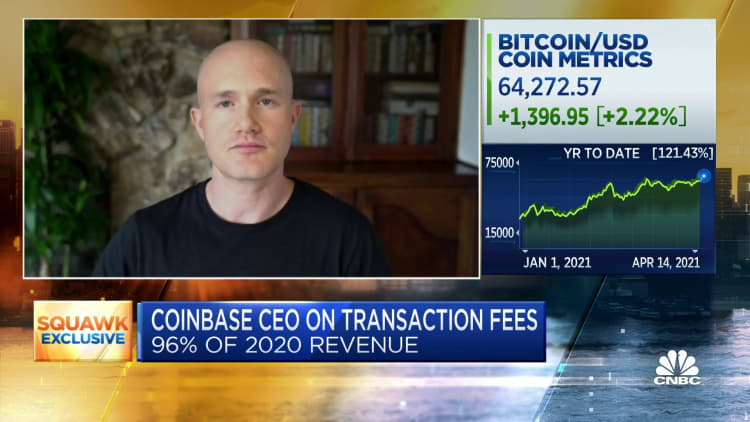 Coinbase CEO on the future of transaction fees on the platform