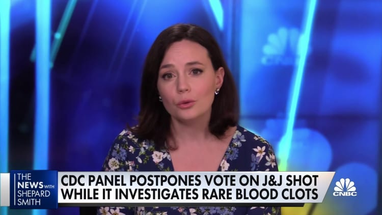CDC panel postpones vote on J&J shot while it investigates rare blood clots