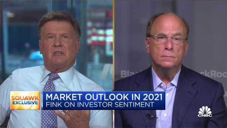 BlackRock CEO Larry Fink says he's 'incredibly bullish' on markets