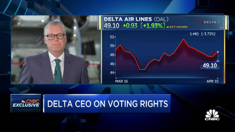 Delta CEO on decision to publicly oppose Georgia voting law