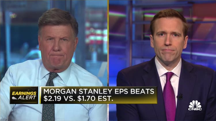 Morgan Stanley posts EPS and revenue beat for first quarter