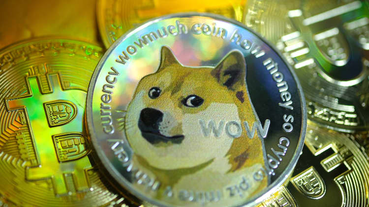 Dogecoin spiked 400% in a week, fueling fears of a cryptocurrency bubble