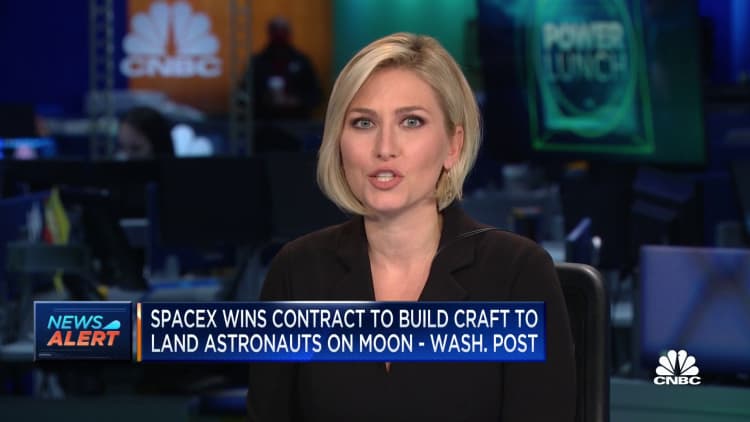 SpaceX wins contract for spacecraft to land astronauts on moon: WaPo
