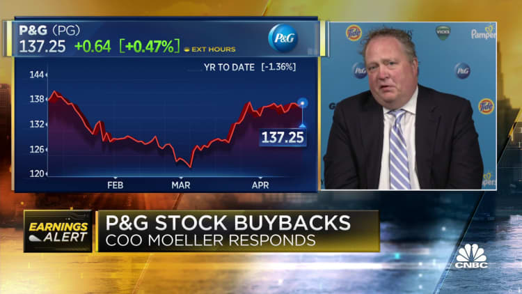 P&G COO on why it's increasing the amount of stock buybacks