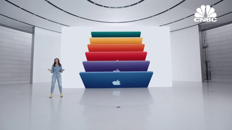 Apple announces new iMac models that come in different colors, advanced camera and mic systems
