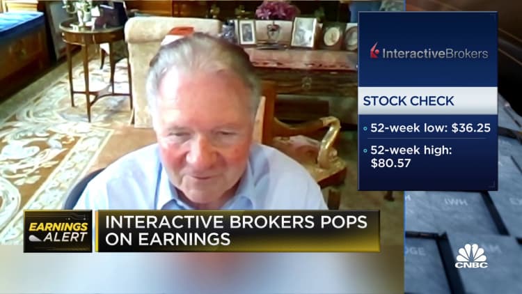 Interactive Brokers chairman discusses pop on earnings