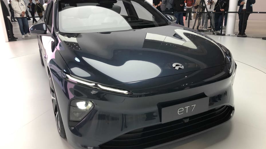 Nio plans to begin deliveries of its ET7 electric sedan in 2022. NIO
