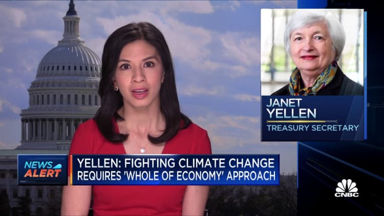 Yellen: Fighting climate change requires 'whole of economy' approach