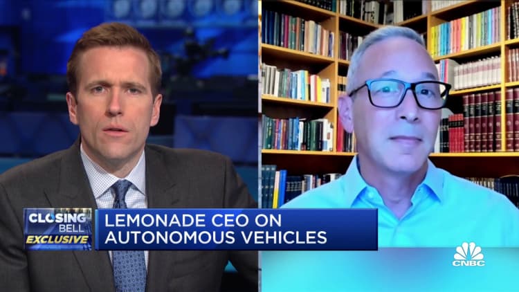 Lemonade CEO on insuring autonomous vehicles