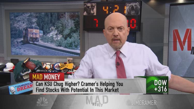 Cramer says bidding war for Kansas City Southern is a 'very encouraging sign' for stock market
