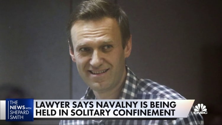 Lawyer says Alexei Navalny is being held in solitary confinement