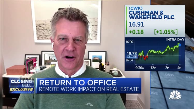 Cushman and Wakefield CEO: We see 10-15% reduction in demand in office space