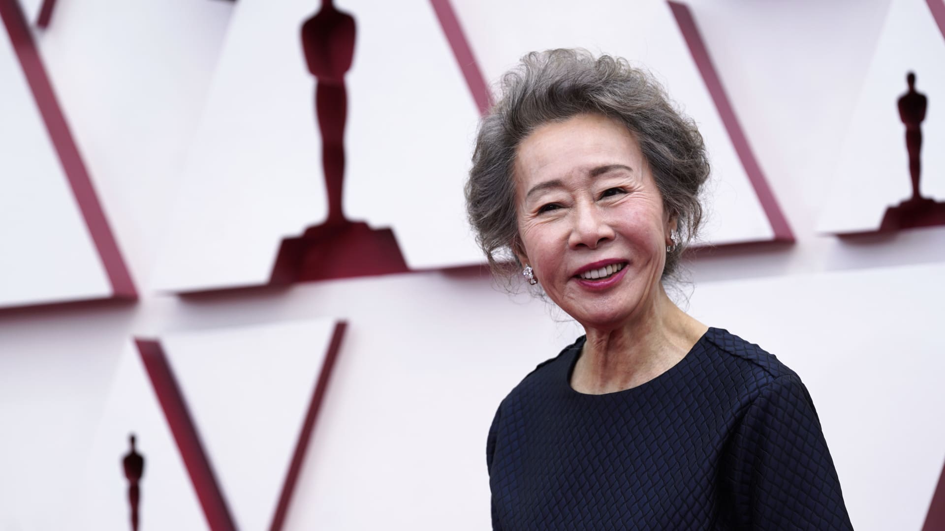 Youn Yuh-jung attends the 93rd Annual Academy Awards at Union Station on April 25, 2021 in Los Angeles, California.