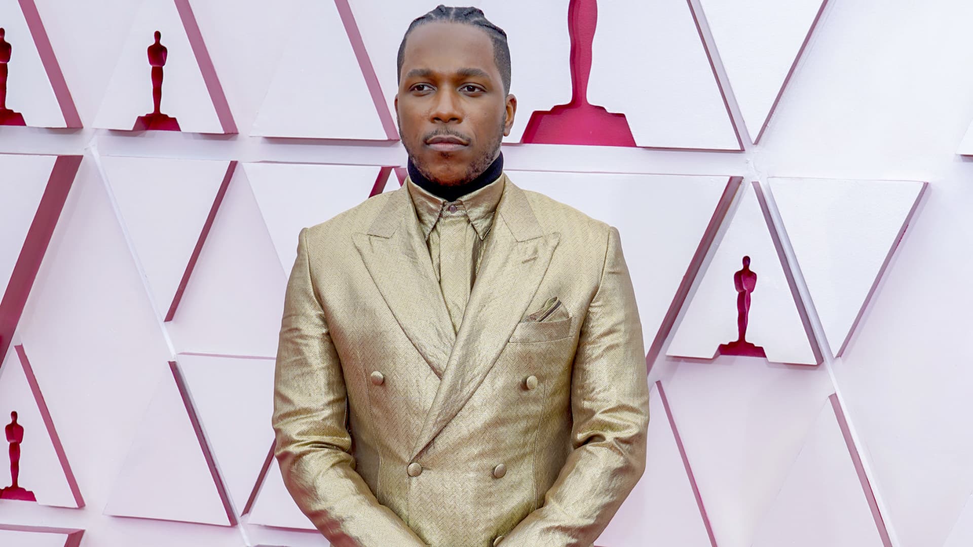 Leslie Odom Jr. attends the 93rd Annual Academy Awards at Union Station on April 25, 2021 in Los Angeles, California.