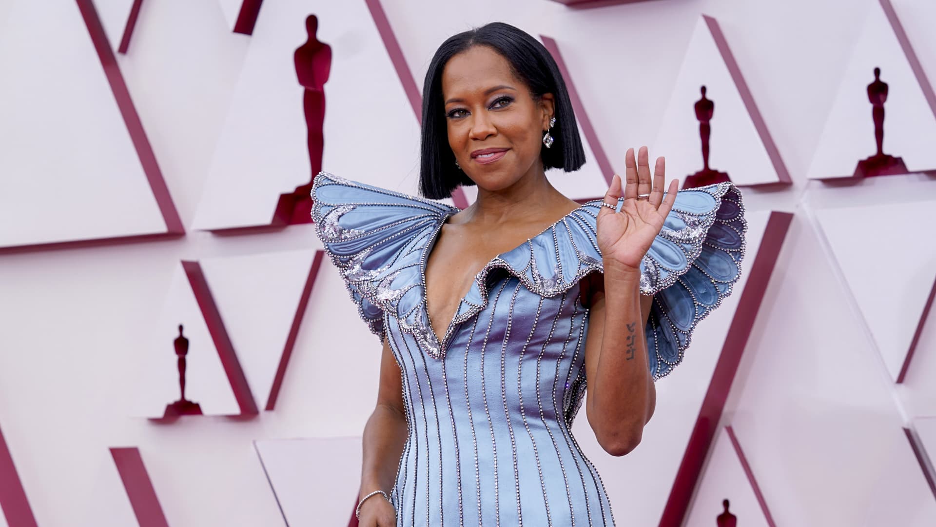 Regina King attends the 93rd Annual Academy Awards at Union Station on April 25, 2021 in Los Angeles, California.