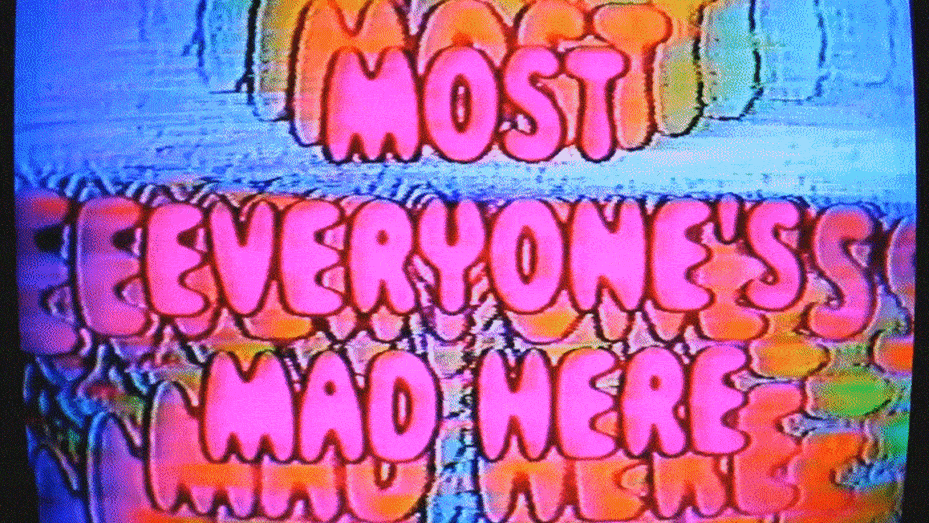 "Most Everyone's Mad Here" by Sarah Zucker.
