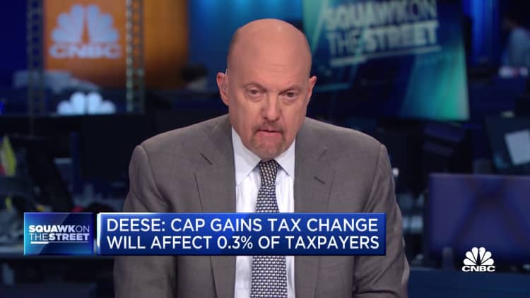 Why Jim Cramer is in favor of capital gains tax hike but not corporate taxes