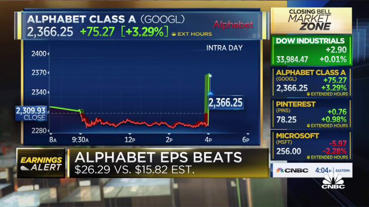 Alphabet beats top and bottom line in Q1