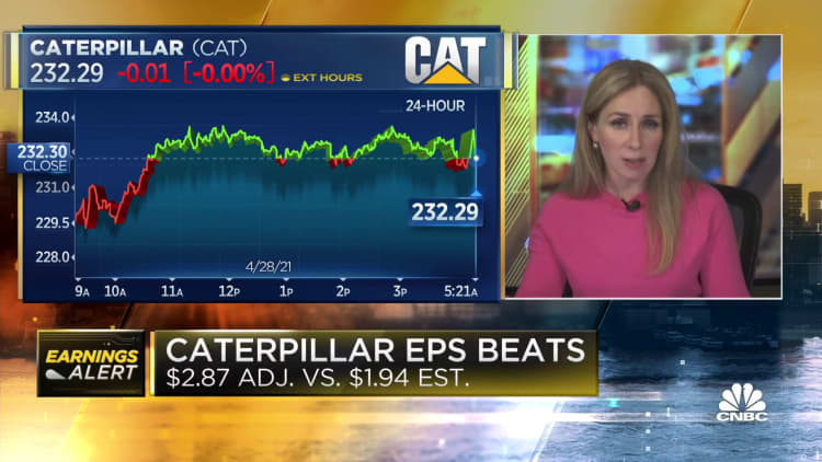 Caterpillar Q1 earnings: $2.87 per share, vs $1.94 EPS expected