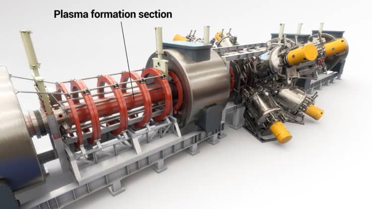 A virtual tour of the component parts of TAE Technologies' Norman fusion reactor