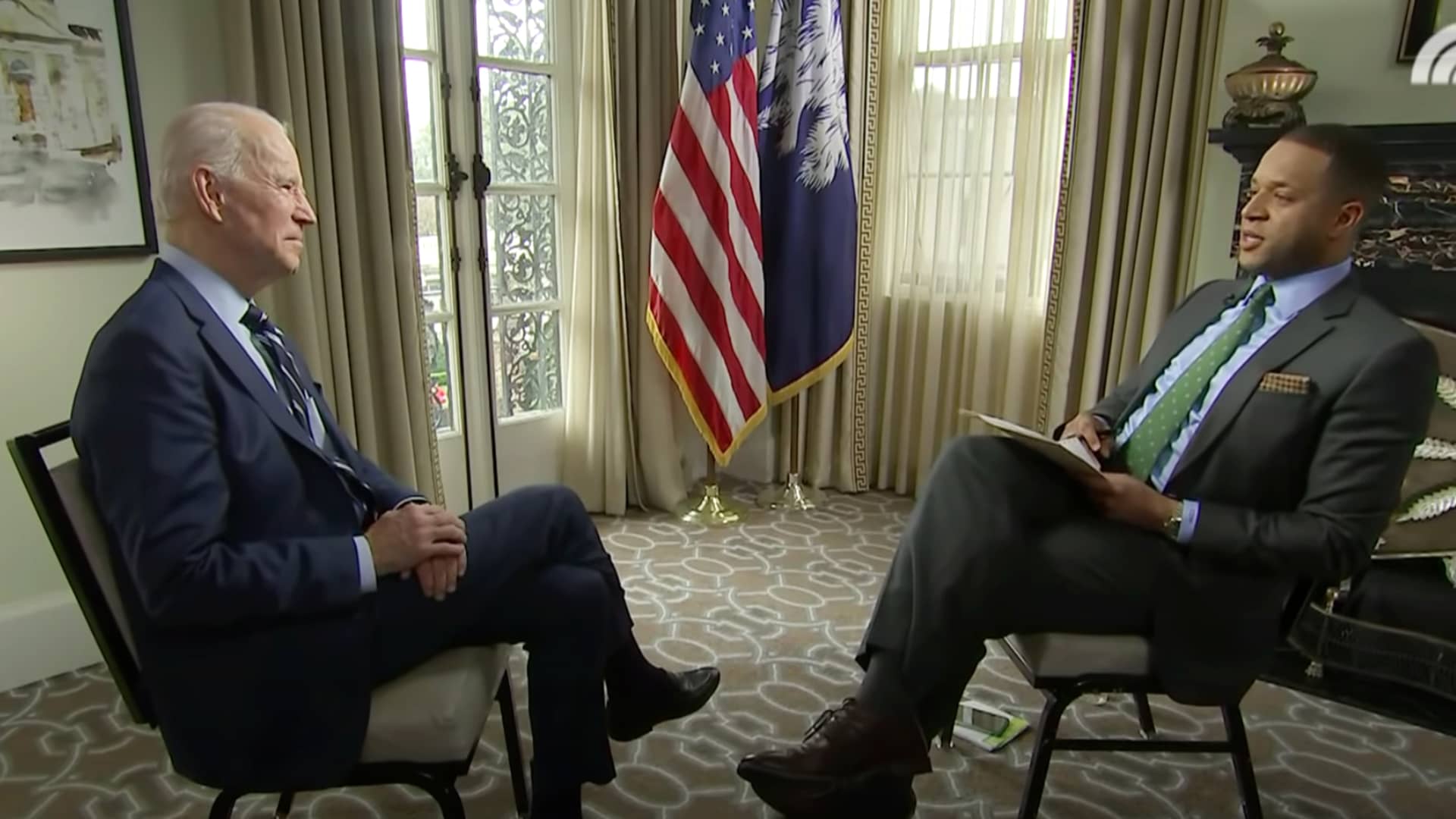 Craig Melvin interviews President Joe Biden on TODAY.