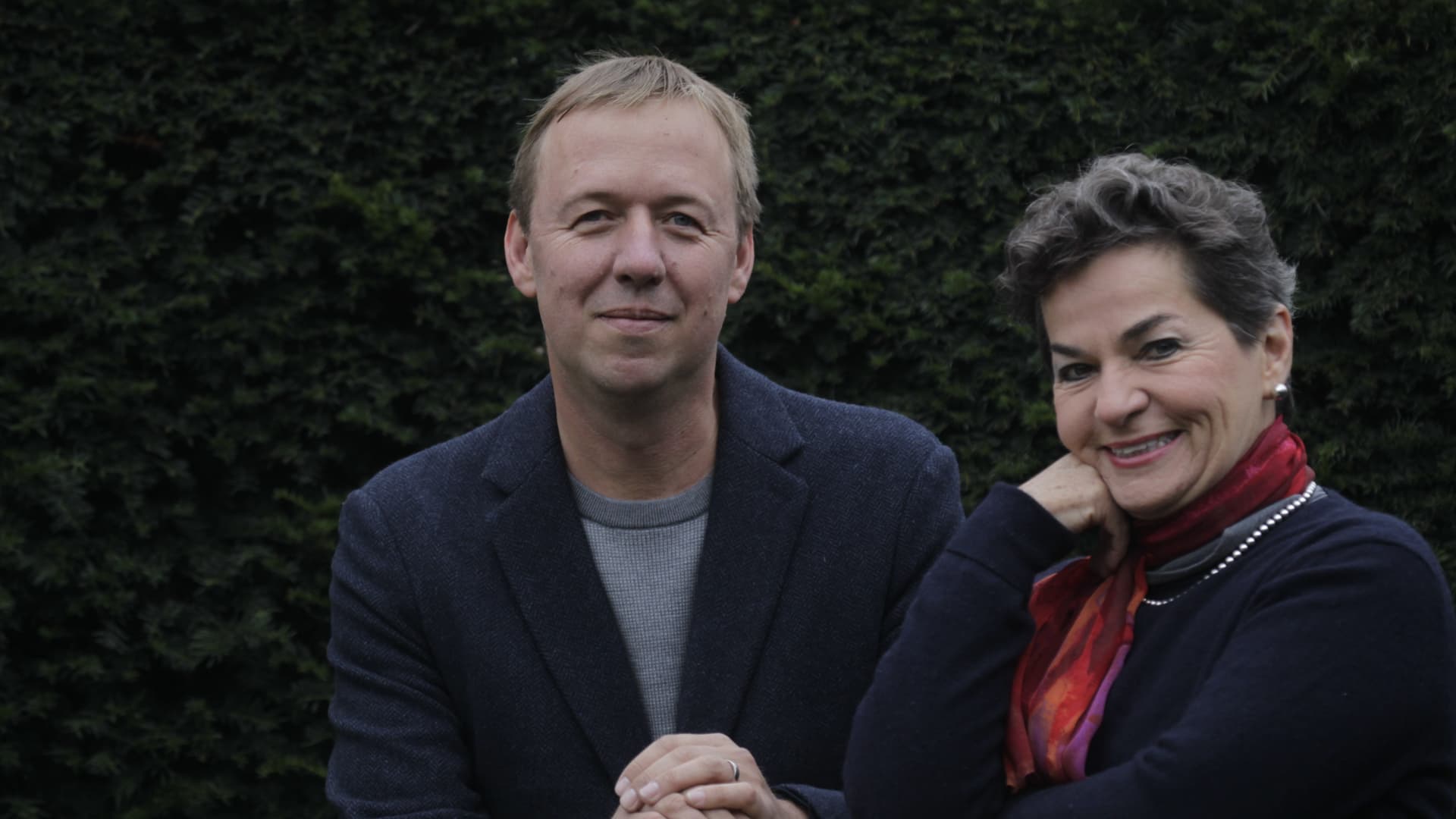 Tom Rivett-Carnac and Christiana Figueres, co-founders of Global Optimism