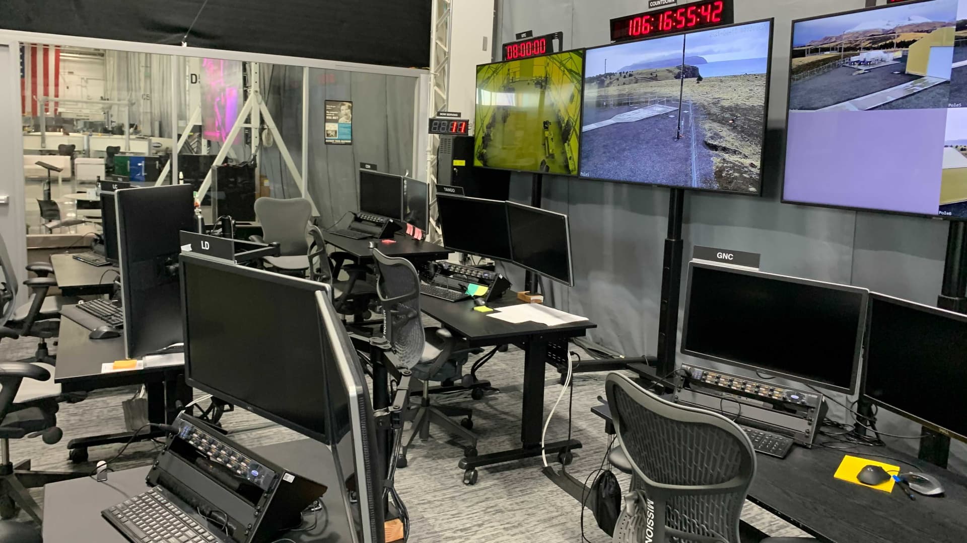 Astra's mission control center for launches.