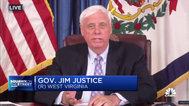 West Virginia Gov. Jim Justice on $100 bonds for Covid vaccinations