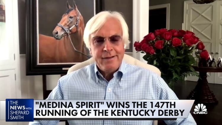 Medina Spirit trainer Bob Baffert on his horse winning the 147th Kentucky Derby