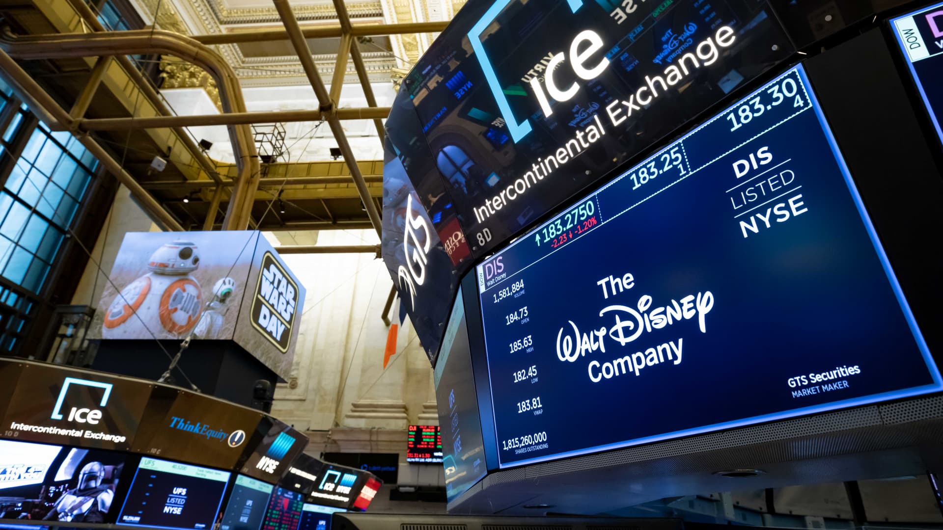 The New York Stock Exchange welcomes The Walt Disney Company (NYSE: DIS), on Tuesday, May 4, 2021, in honor of Star Wars Day.