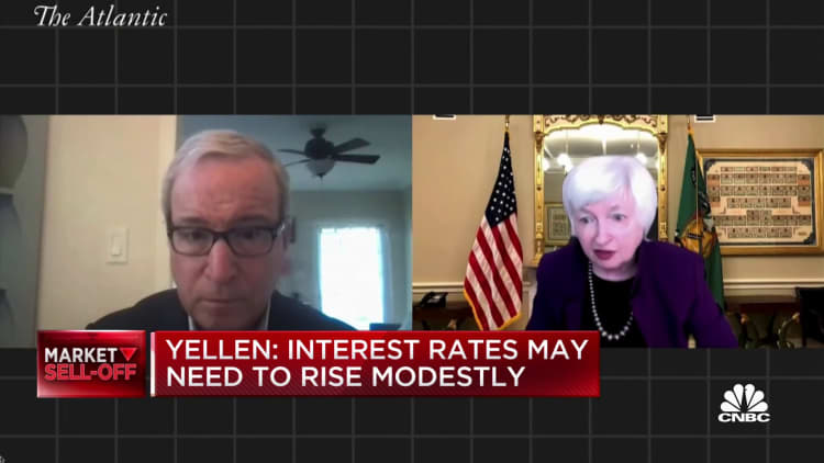 Yellen: Interest rates may need to rise modestly