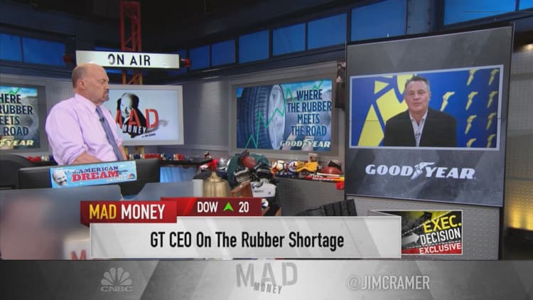 Goodyear CEO says company is not worried about potential rubber shortage