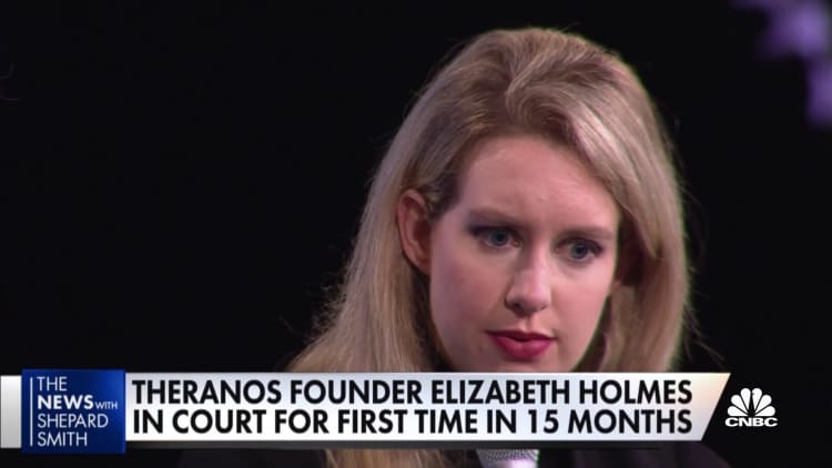 Theranos founder Elizabeth Holmes in court for the first time in 15 months