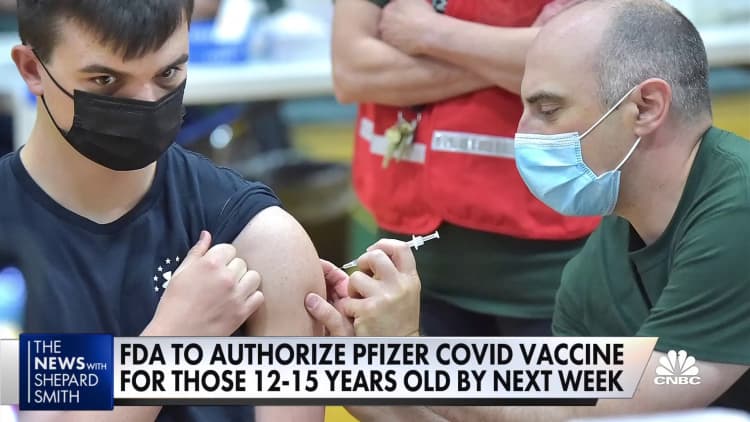 FDA to authorize Pfizer Covid vaccine for 12-15 year olds by next week